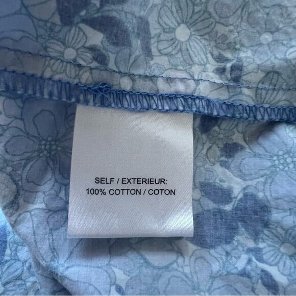 The Westside California Inspired Tank Top Maxi Blue Floral Cotton Dress Size XS - Picture 13 of 15